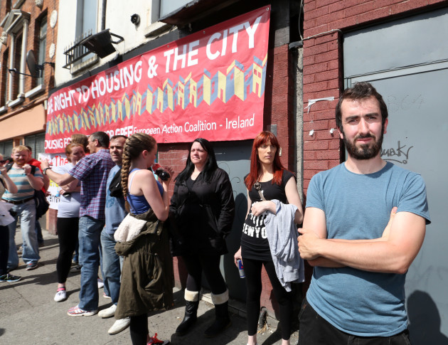 10/7/2015. Housing Activists Protests