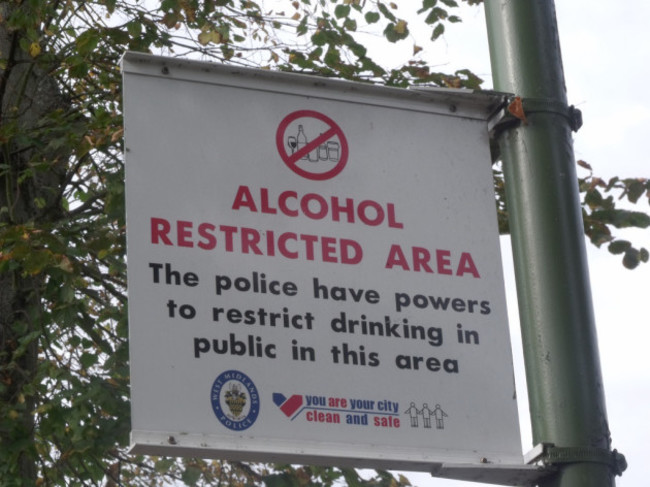 Laburnum Road, Bournville - sign - Alcohol Restricted Area