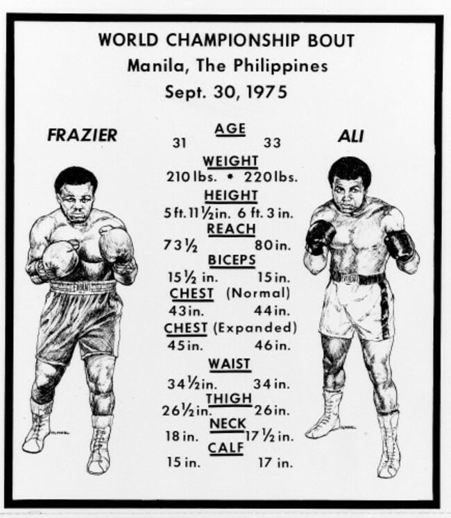 ALI FRAZIER THRILLA IN MANILA