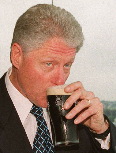 US Clinton Guinness pint