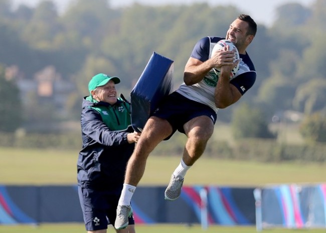 Joe Schmidt with Dave Kearney