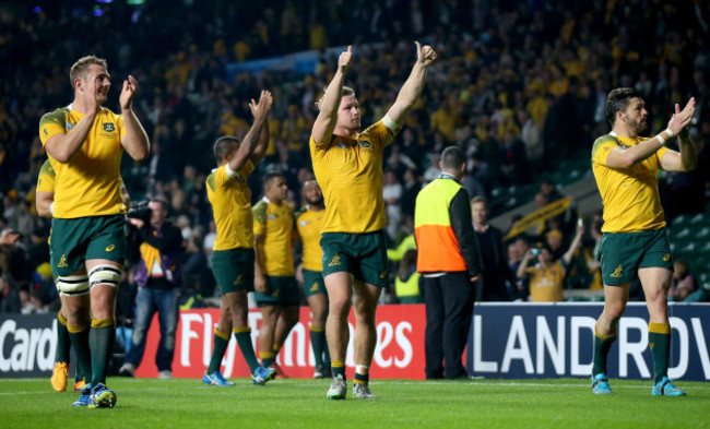 Australia team celebrate