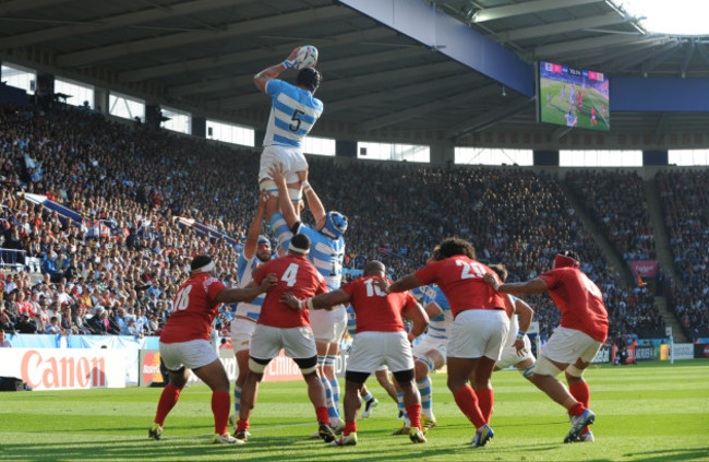 Britain Rugby WCup Argentina Tonga