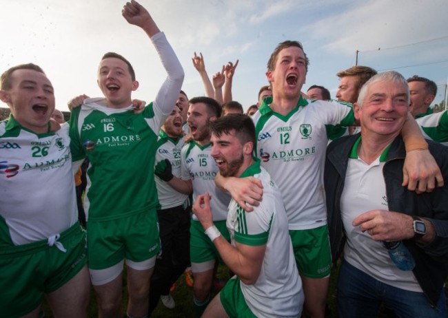 Emmet Og Killoe celebrate after the game