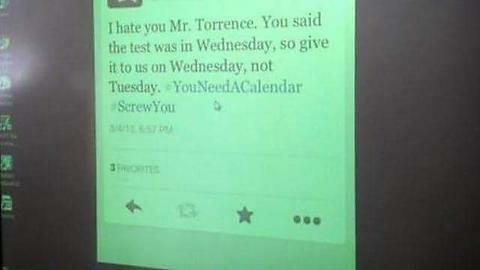 This teachers background on Wednesday