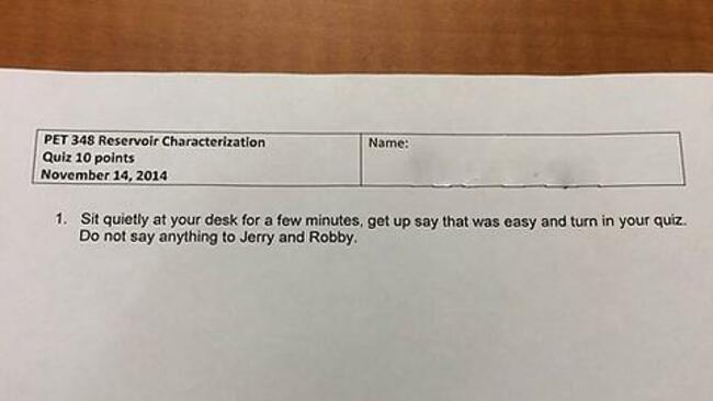 Psychology Professor trolls two of his students.