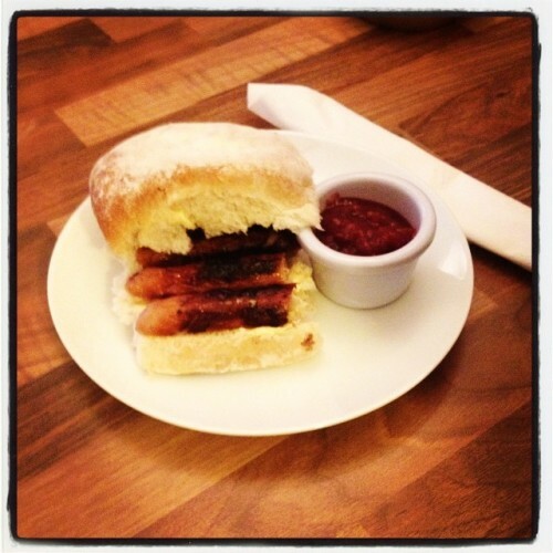 New breakfast menu @ Kaffeine #tasty #sausageblaa #nom