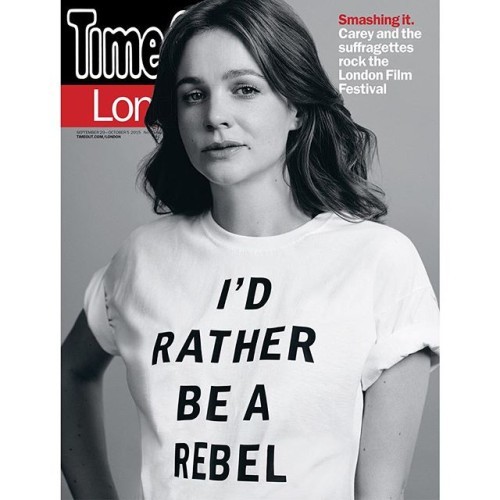 #careymulligan cover star of this weeks @timeoutlondon. #suffragette