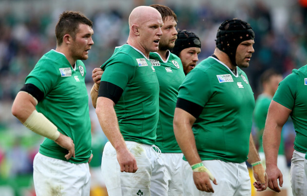 Peter O'Mahony, Paul O'Connell, Iain Henderson and Mike Ross