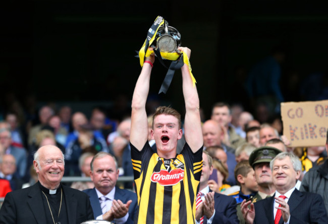 Darragh Joyce lifts the cup