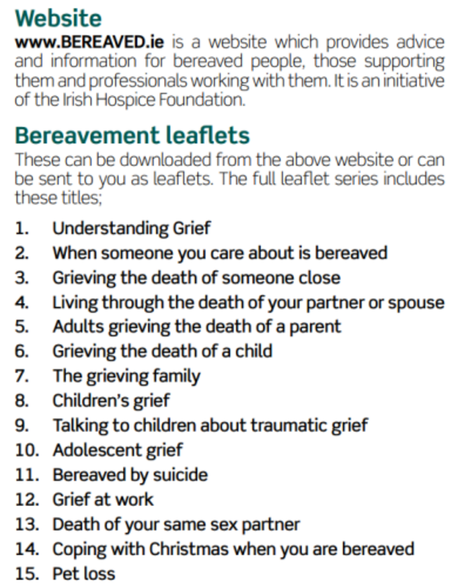 bereaved