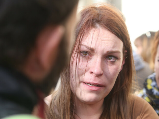 07/10/2015. Protest - Homeless Families. Pictured