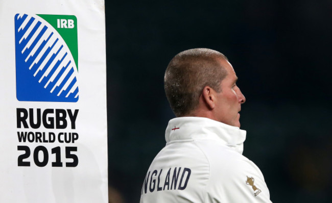 Stuart Lancaster before the game