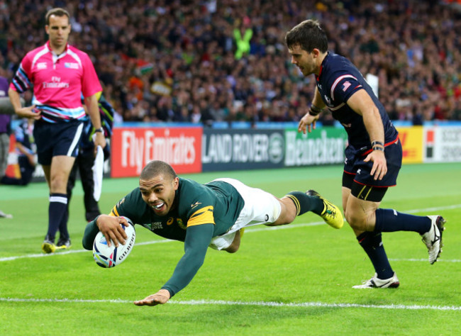 Rugby Union - Rugby World Cup 2015 - Pool B - South Africa v USA - Olympic Stadium