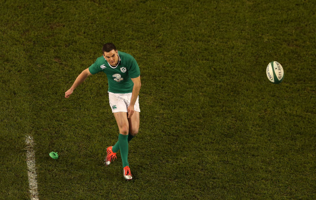 IrelandÕs Jonathan Sexton kicks a penalty
