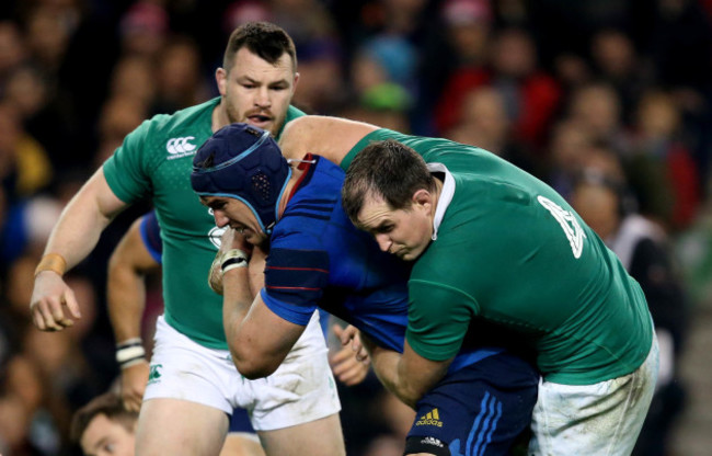 Devin Toner and Bernard Le Roux