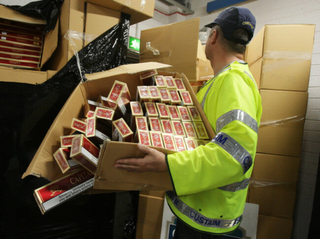 Contraband cigarettes seizure