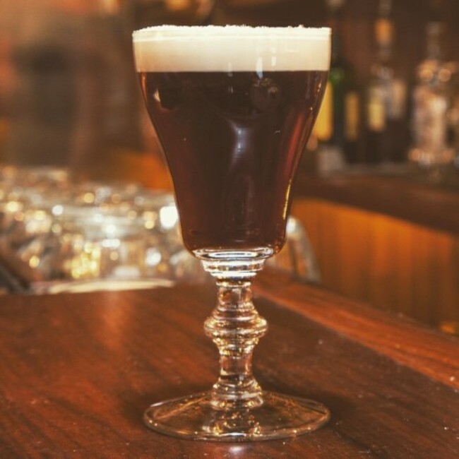 Got the Sunday blues after a glorious Saturday in New York? Our Irish Coffee is renowned for it's restorative powers. Jameson Original Irish Whiskey, Demerara Sugar, Sumatra Mandheling Coffee, Cream & Freshly Grated Nutmeg. #OnlyAtTheDeadRabbit #DrinksOfTheDeadRabbit @jameson_us