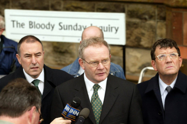 Martin McGuinness Bloody Sunday inquiry