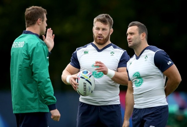 Tommy Bowe, Sean O'Brien and Dave Kearney