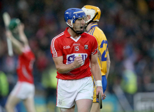 Patrick Horgan celebrates at the final whistle