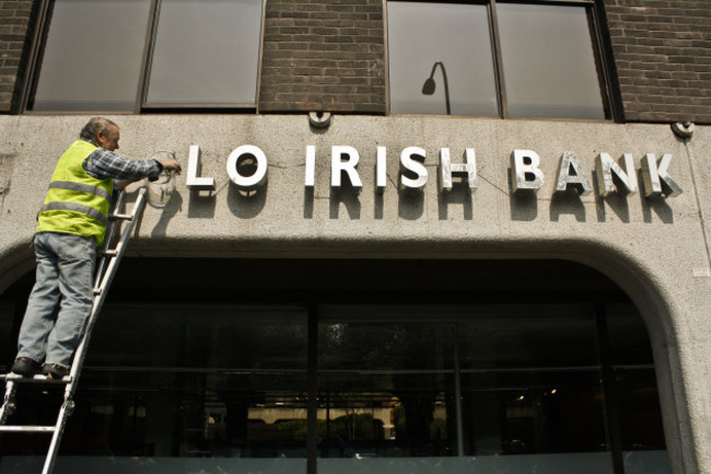 20/4/2011. Anglo Irish Bank Signs Dumped