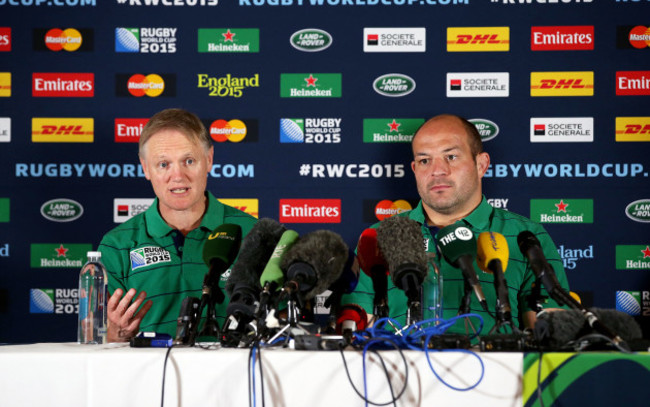 Joe Schmidt and Rory Best