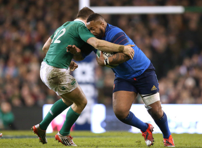 Robbie Henshaw and Mathieu Bastareaud