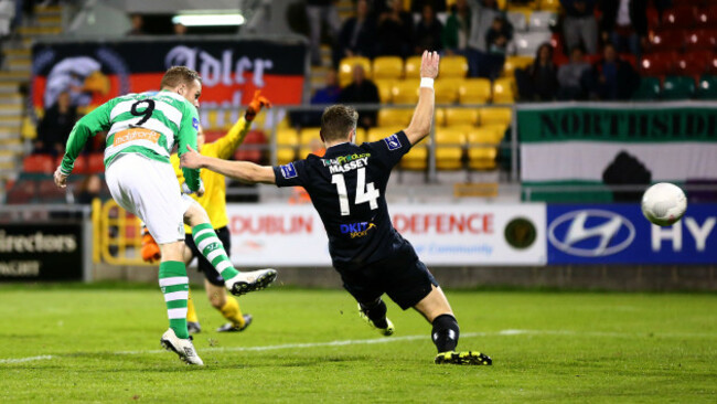 Danny North scores the opening goal