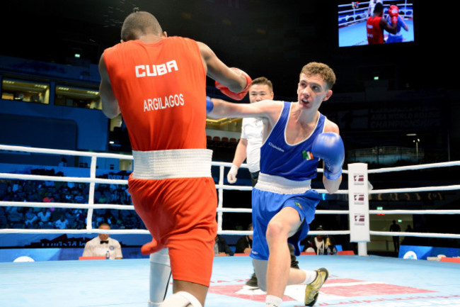 Brendan Irvine with Joahnys Argilagos