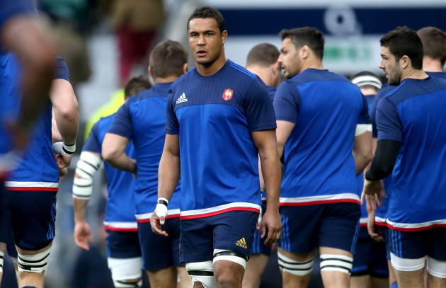 Thierry Dusautoir before the game