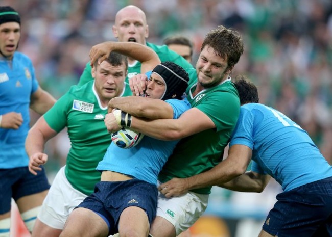 Iain Henderson with Edoardo Gori