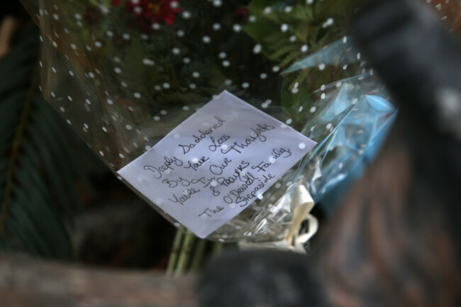 10/10/2015. Fire - Halting Site. Pictured Flowers