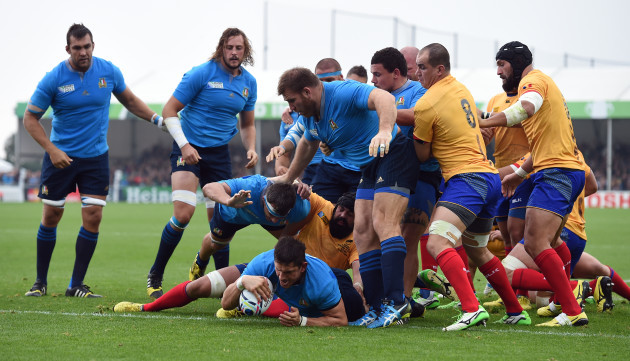 Rugby Union - Rugby World Cup 2015 - Pool D - Italy v Romania - Sandy Park