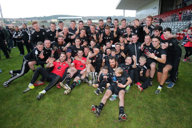 The Kilcoo team celebrate winning