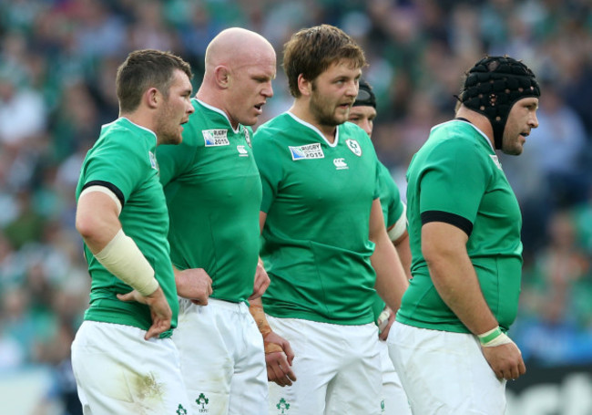 Peter O'Mahony, Paul O'Connell, Iain Henderson and Mike Ross