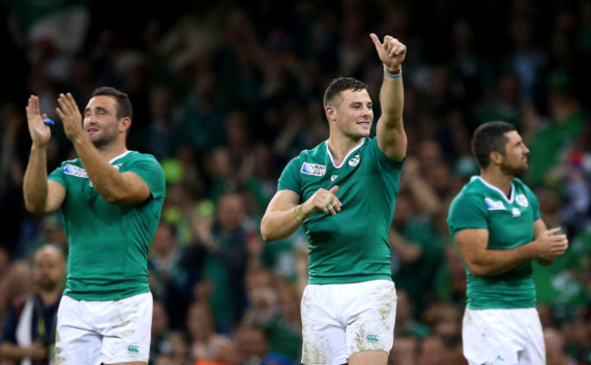 Robbie Henshaw celebrates