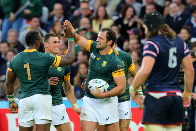 Rugby Union - Rugby World Cup 2015 - Pool B - South Africa v USA - Olympic Stadium
