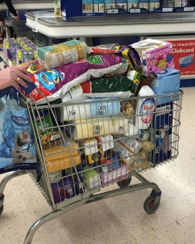 I sometimes think I #buy #toomuch #fulltrolley #food #groceries #tesco #payday #project365 #day137