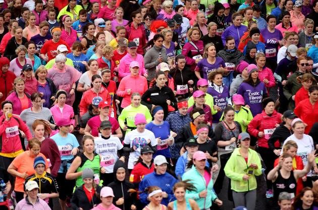 A view of competitors during the Women's Mini Marathon