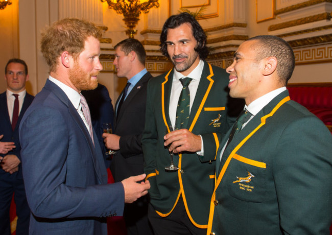 Rugby World Cup reception at Buckingham Palace