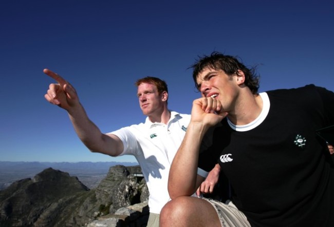 Paul O'Connell and Donncha O'Callaghan 2004