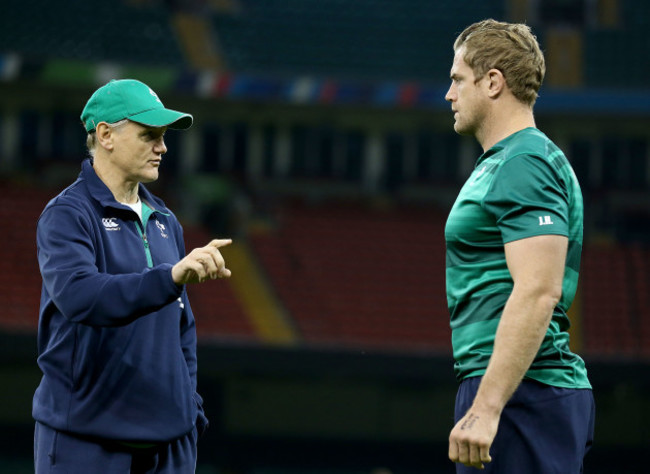 Joe Schmidt and Jamie Heaslip