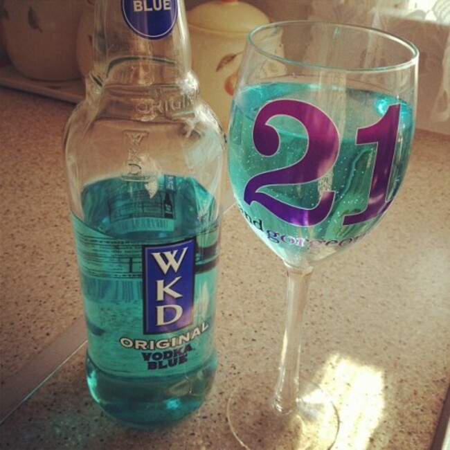 Birthday drink #birthday #birthdaygirl #celebrations #21 #twentyone #alcohol #birthdaydrink #drink #wkdvodka