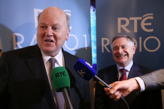 14/10/2015. RTE 1 - Budget interview. (LtoR) Fine