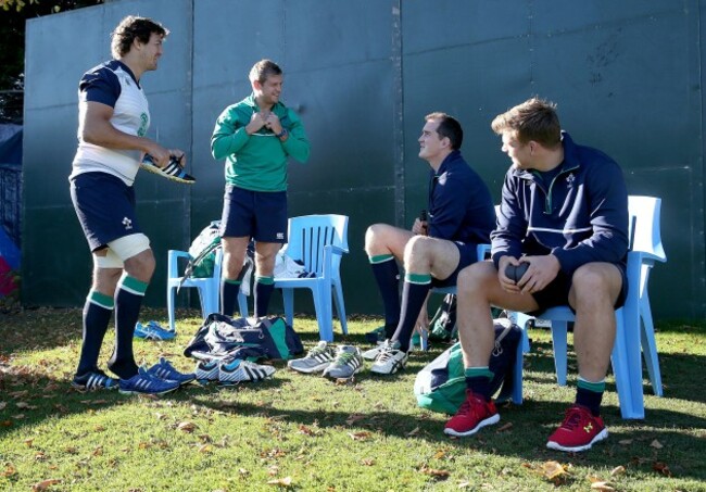 Mike McCarthy, Chris Henry, Devin Toner and Jordi Murphy