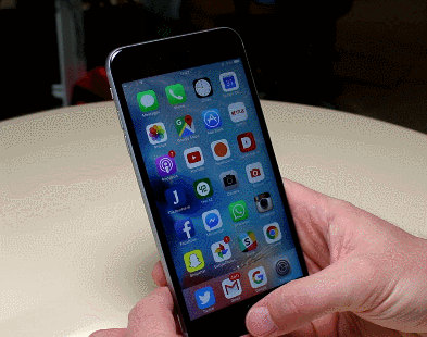 6S Plus tap to bring down