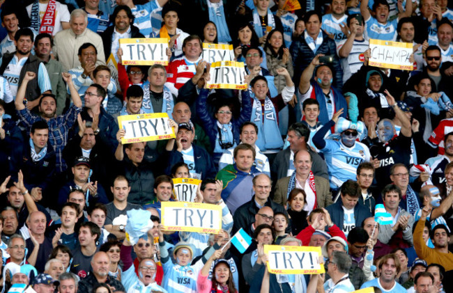 Argentina fans celebrate