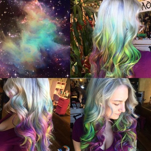 Galaxy hair' is real and it looks absolutely incredible