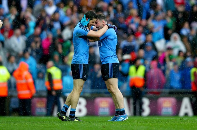 Rory O'Carroll and Philly McMahon celebrate